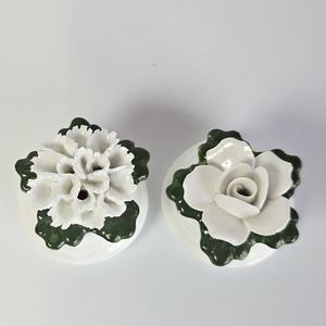 Aynsley English Fine Bone China Dainty Rose Flower Salt & Pepper Shakers